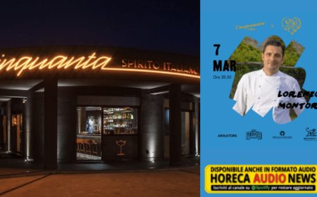 Lo chef stellato Lorenzo Montoro alla cena di beneficenza di Cinquanta - Spirito Italiano