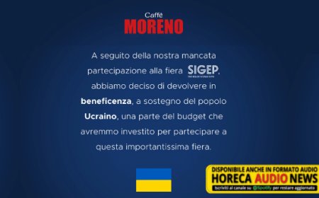 Caffè Moreno sostiene il popolo ucraino e dona parte del budget di Sigep