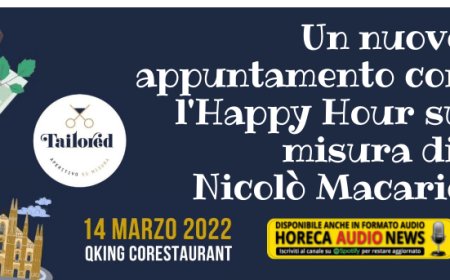 Un nuovo appuntamento con l'Happy Hour su misura di Nicolò Macario