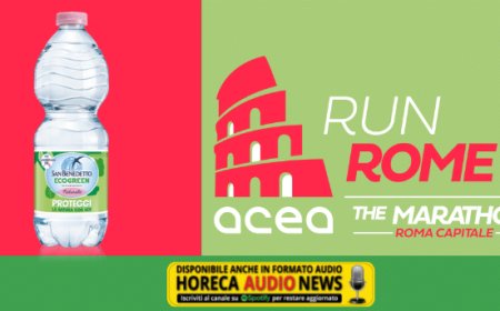San Benedetto sponsor e acqua ufficiale dell'Acea Run Rome The Marathon