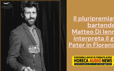 Il pluripremiato bartender Matteo Di Ienno interpreta il gin Peter in Florence