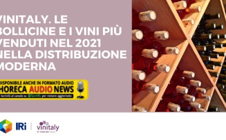Vinitaly. Le bollicine e i vini più venduti nel 2021 nella distribuzione moderna