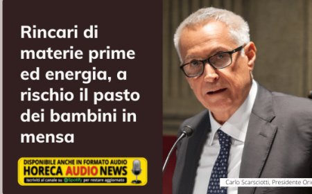 Rincari di materie prime ed energia, a rischio il pasto dei bambini in mensa
