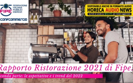 Rapporto Ristorazione 2021 di Fipe. Seconda parte: le aspettative e i trend del 2022