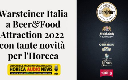 Warsteiner Italia a Beer&Food Attraction 2022 con tante novità per l'Horeca