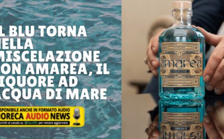 Il blu torna nella miscelazione con Amarea, il liquore ad acqua di mare