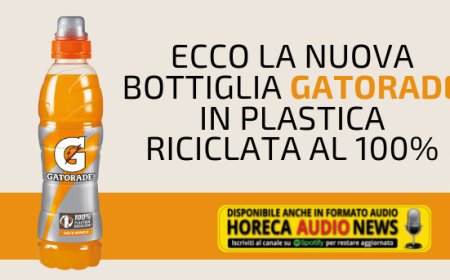 Ecco la nuova bottiglia Gatorade in plastica riciclata al 100%