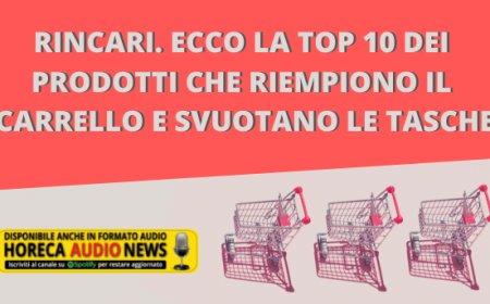 Rincari. Ecco la top 10 dei prodotti che riempiono il carrello e svuotano le tasche