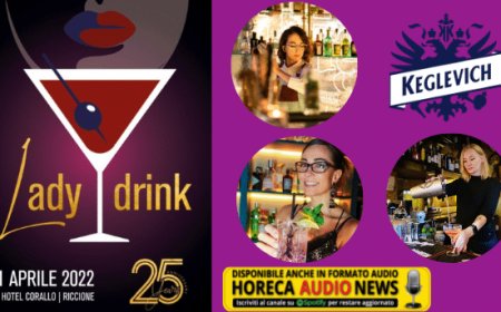 Keglevich con tre barlady al concorso Lady Drink