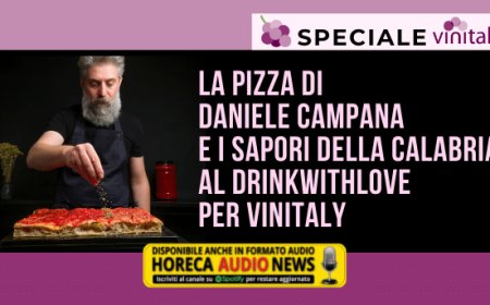 La pizza di Daniele Campana e i sapori della Calabria al DrinkWithLove per Vinitaly