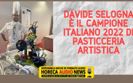 Davide Selogna è il Campione italiano 2022 di pasticceria artistica