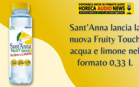 Sant’Anna lancia la nuova Fruity Touch acqua e limone nel formato 0,33 L
