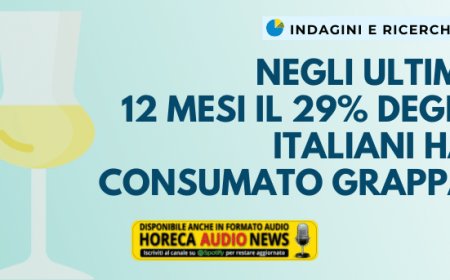 Negli ultimi 12 mesi il 29% degli italiani ha consumato grappa