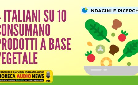 4 italiani su 10 consumano prodotti a base vegetale