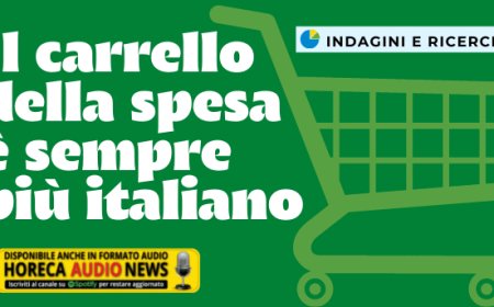 Il carrello della spesa è sempre più italiano