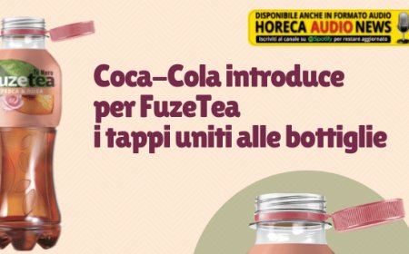 Coca-Cola introduce per FuzeTea i tappi uniti alle bottiglie