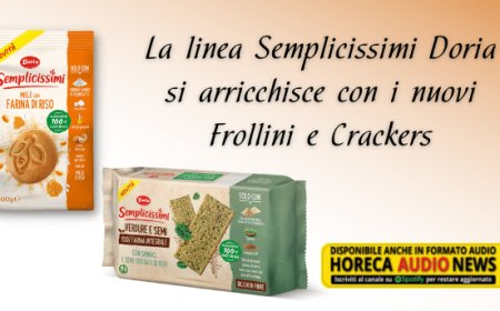 La linea Semplicissimi Doria si arricchisce con i nuovi Frollini e Crackers