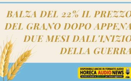 Balza del 22% il prezzo del grano dopo appena due mesi dall'inizio della guerra