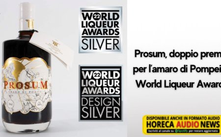 Prosum, doppio premio per l’amaro di Pompei ai World Liqueur Awards