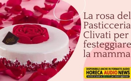 La rosa della Pasticceria Clivati per festeggiare la mamma