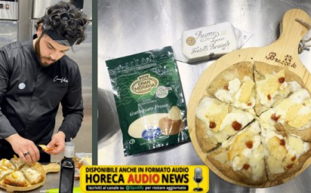 Brazzale. A Cibus una novità assoluta: la pizza con burro nell'impasto realizzata da Ciccio Vitiello