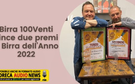 Birra 100Venti vince due premi a Birra dell’Anno 2022