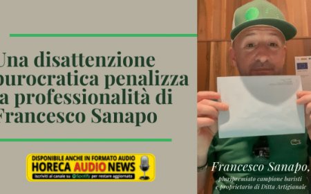 Una disattenzione burocratica penalizza la professionalità di Francesco Sanapo