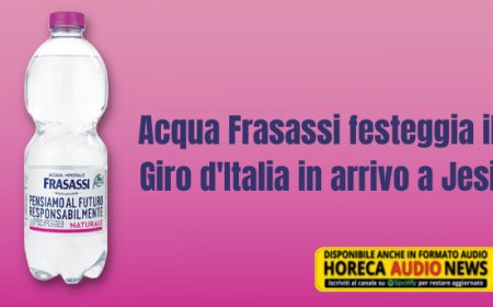 Acqua Frasassi festeggia il Giro d'Italia in arrivo a Jesi