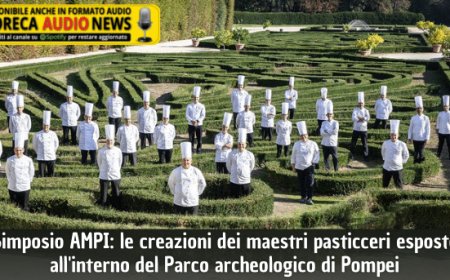 Simposio AMPI: le creazioni dei maestri pasticceri esposte all'interno del Parco archeologico di Pompei