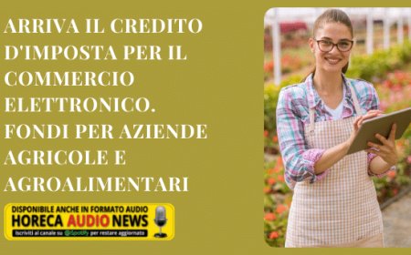 Arriva il credito d'imposta per il commercio elettronico. Fondi per aziende agricole e agroalimentari