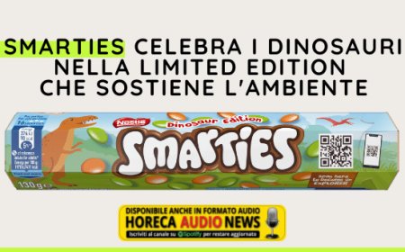 Smarties celebra i dinosauri nella limited edition che sostiene l'ambiente