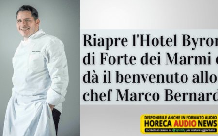 Riapre l'Hotel Byron di Forte dei Marmi e dà il benvenuto allo chef Marco Bernardo