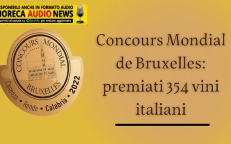 Concours Mondial de Bruxelles: premiati 354 vini italiani