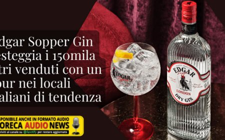 Edgar Sopper Gin festeggia i 150mila litri venduti con un tour nei locali italiani di tendenza
