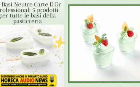 Le Basi Neutre Carte D’Or Professional: 5 prodotti per tutte le basi della pasticceria