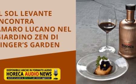 Il Sol Levante incontra Amaro Lucano nel giardino zen di Finger’s Garden