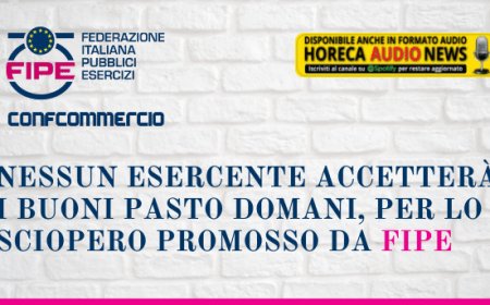 Nessun esercente accetterà i buoni pasto domani, per lo sciopero promosso da Fipe