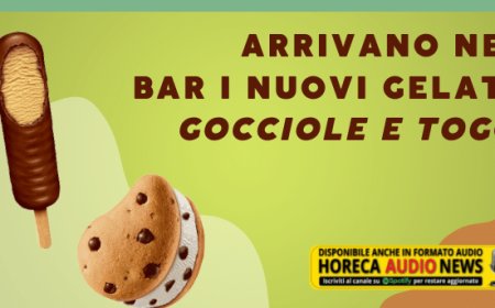 Arrivano nei bar i nuovi gelati Gocciole e Togo