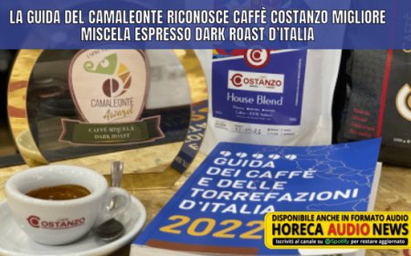 La Guida del Camaleonte riconosce Caffè Costanzo migliore miscela espresso Dark Roast d’Italia
