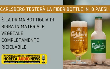 Carlsberg testerà la Fiber Bottle in otto Paesi: è la prima bottiglia di birra in materiale vegetale completamente riciclabile