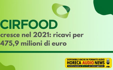 CIRFOOD cresce nel 2021: ricavi per 475,9 milioni di euro