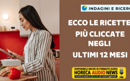 Ecco le ricette più cliccate negli ultimi 12 mesi