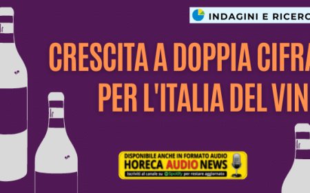 Crescita a doppia cifra per l'Italia del vino