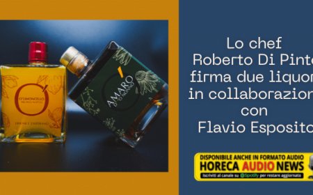 Lo chef Roberto Di Pinto firma due liquori in collaborazione con Flavio Esposito