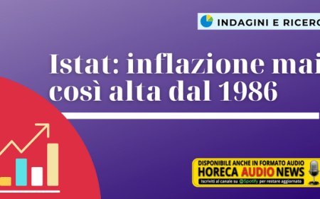 Istat: inflazione mai così alta dal 1986