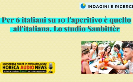 Per 6 italiani su 10 l'aperitivo è quello all'italiana. Lo studio Sanbittèr