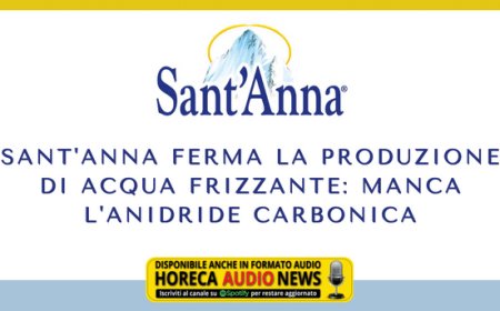 Sant'Anna ferma la produzione di acqua frizzante: manca l'anidride carbonica