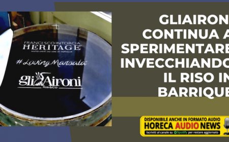 GliAironi continua a sperimentare invecchiando il riso in barrique