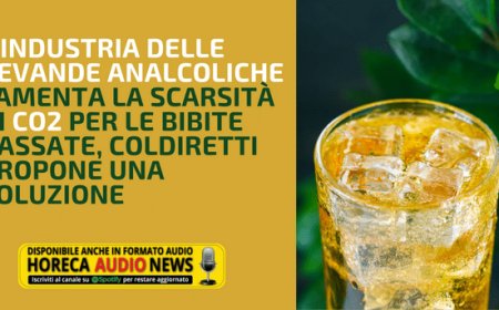 L'industria delle bevande analcoliche lamenta la scarsità di CO2 per le bibite gassate, Coldiretti propone una soluzione