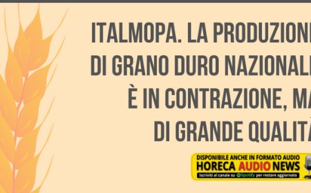 Italmopa. La produzione di grano duro nazionale è in contrazione, ma di grande qualità